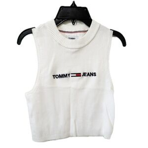 Women’s Tommy Hilfiger White Tank Crop Top